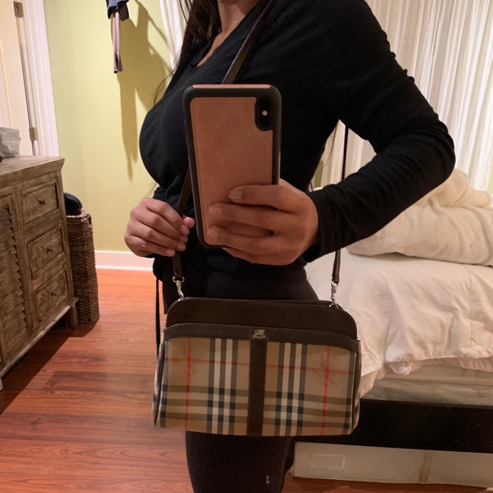 Authentic Burberry Haymarket Crossbody